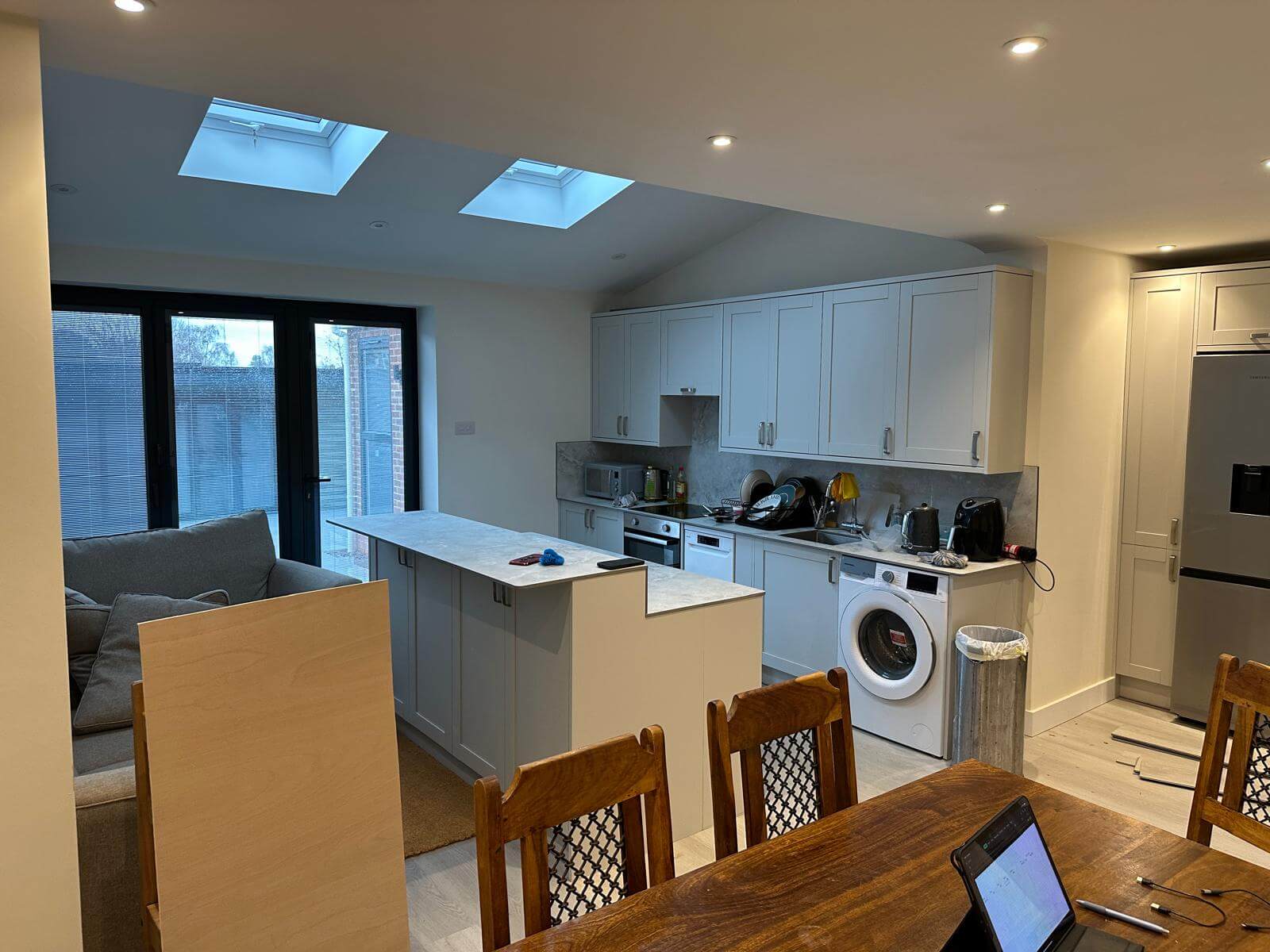 A newly installed modern kitchen in Cambridge.