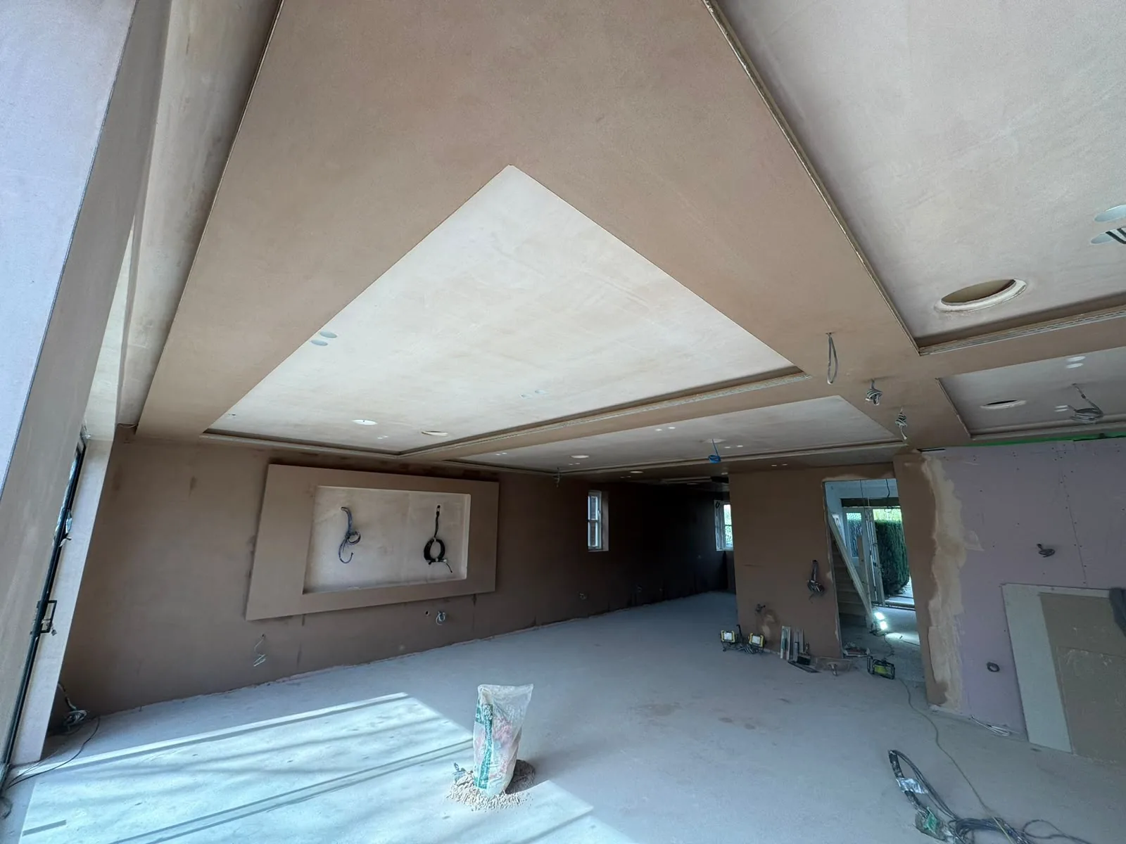 A finished open-plan living space in Cambridge