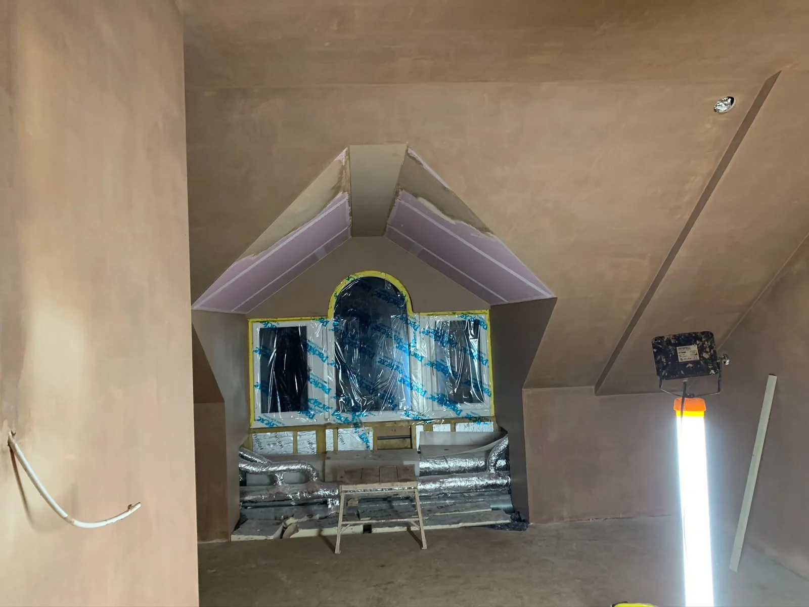 A finished loft conversion with a dormer in Cambridge