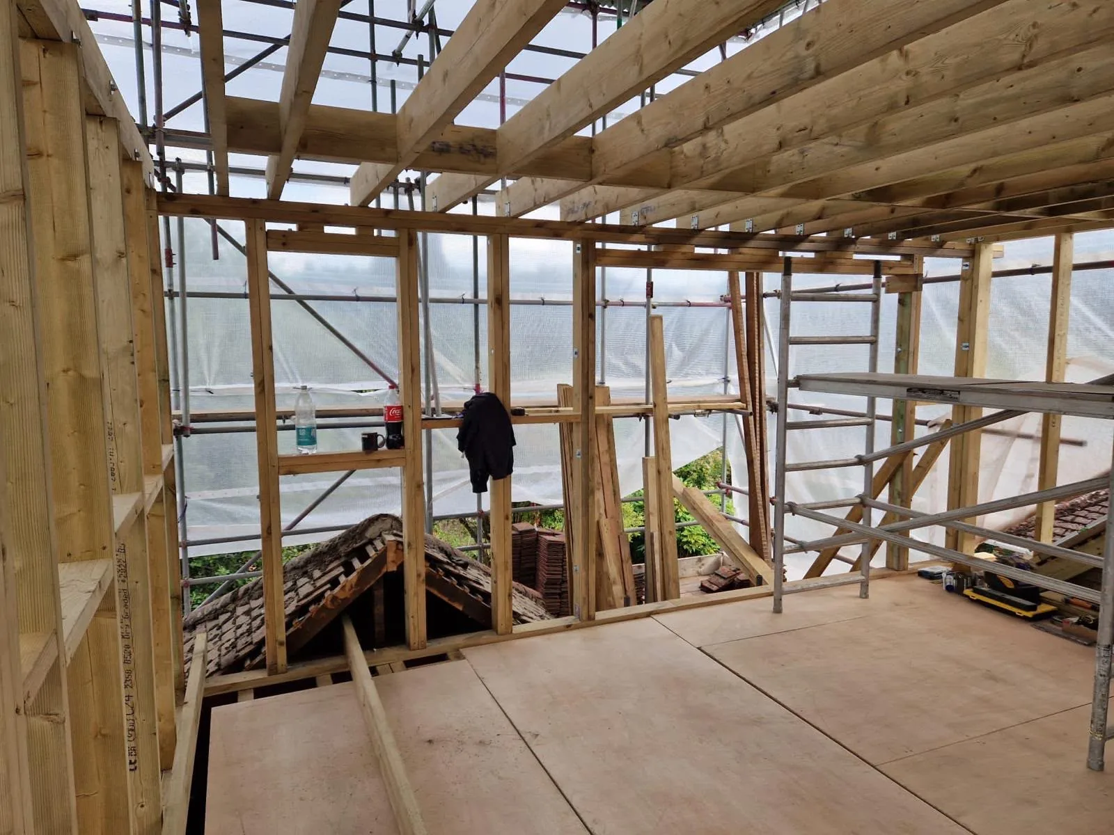 Loft conversion in progress in Cambridge by 1st Builders (9)